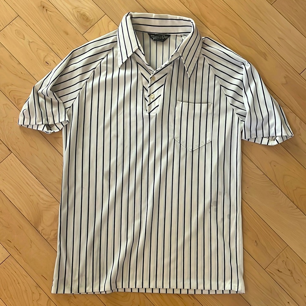 Vintage Silver Fox Striped Polo - 30% Off Bundles!